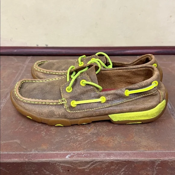 Twisted X Women's Bomber Driving Mocs Boat Shoes - Picture 3 of 6